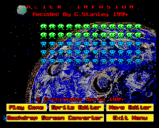Screenshot Thumbnail / Media File 1 for Alien Invasion (1994)(Archimedes World)[a]